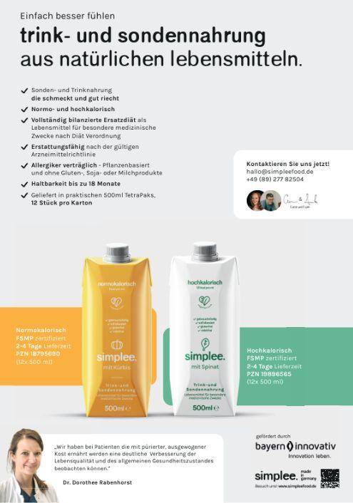 Produktflyer Simplee Trink- und Sondennahrung Produktflyer Simplee Trink- und Sondennahrung